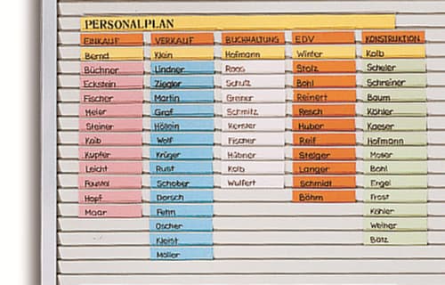 EICHNER Planungstafel mit Schienen, Höhe x Breite 580 x 1600 mm