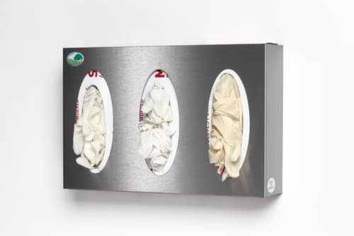 Spender für Handschuhe mit 3 Fächern