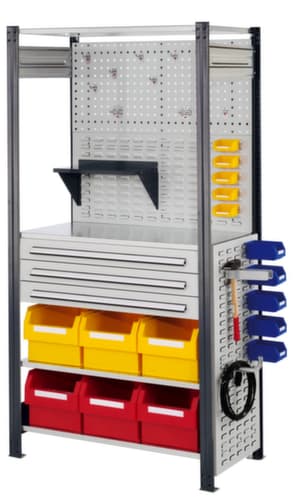 Kappes Steckregal RasterPlan® mit Rückwand und 4 Böden