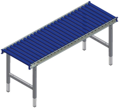 Rocholz Höhenverstellbarer Rollenbahntisch, Breite x Tiefe 1955 x 640 mm