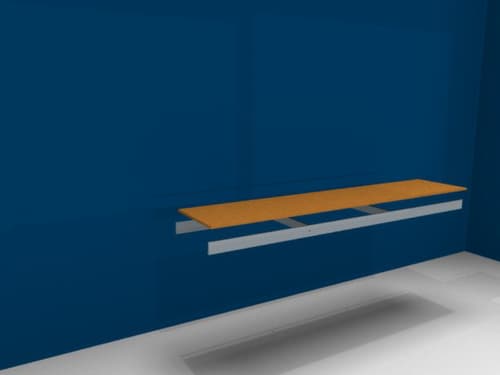 hofe Holzboden für Weitspannregal, Breite x Tiefe 2250 x 500 mm