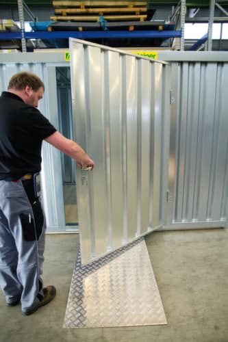 Säbu Überfahrbrücke für Materialcontainer, Traglast 1000 kg