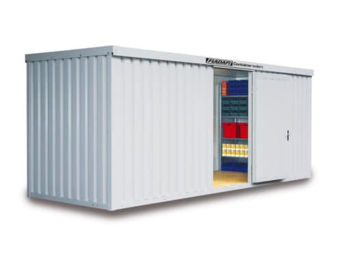Säbu Isolierter Materialcontainer mit Fußboden fertig montiert