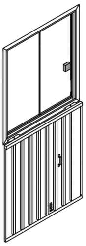 Säbu Schiebefenster für Materialcontainer