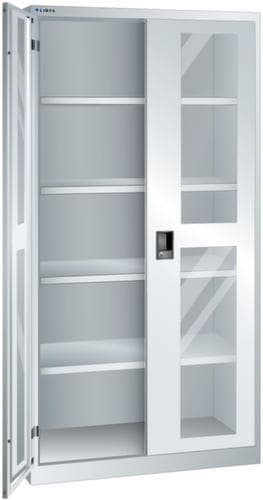 LISTA Sichtfensterschrank mit Böden und Schubladen, Breite 1000 mm