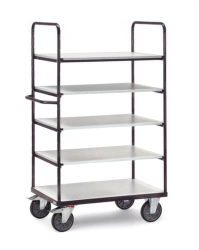 fetra ESD-Etagenwagen, Traglast 600 kg, 5 Etagen