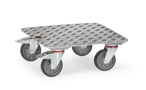 fetra Transportroller KF 10 mit Aluminiumladefläche, Traglast 250 kg, TPE-Bereifung