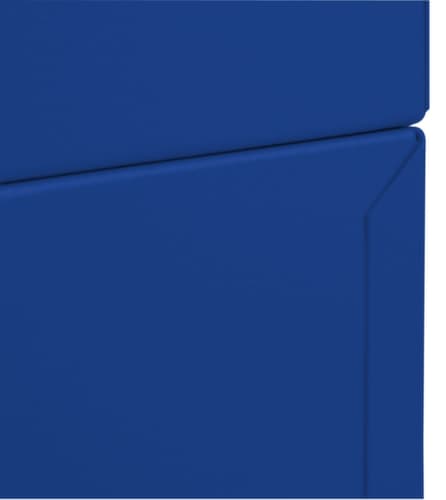 stumpf Wertstoffbehälter feuerhemmend, 65 l, RAL5010 Enzianblau, Deckel RAL5010 Enzianblau