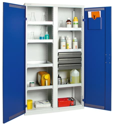 stumpf Umweltschrank aus Stahlblech, Höhe x Breite x Tiefe 1800 x 1000 x 500 mm