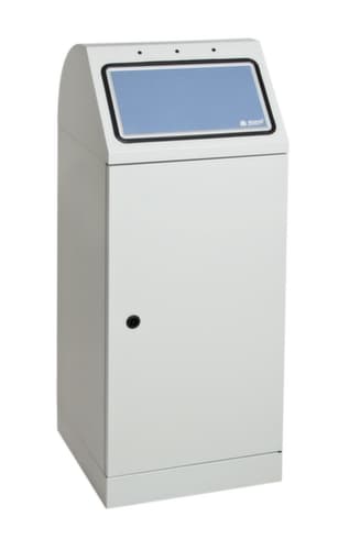 stumpf Wertstoffsammler Flex M mit großem Einwurf, 70 l, RAL7035 Lichtgrau