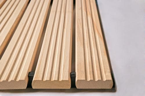 Miltex Holzlaufrost Yoga Holzrost Meterware, Breite 1200 mm