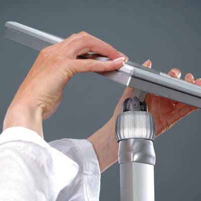 Franken Neigbares Infodisplay, Höhe 910 - 1250 mm