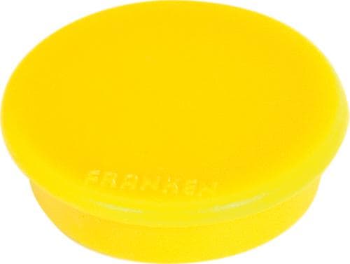Runder Magnet, gelb, Ø 24 mm