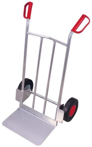 VARIOfit Alu-Sackkarre mit extra großer Schaufel, Traglast 200 kg, Vollgummi-Bereifung