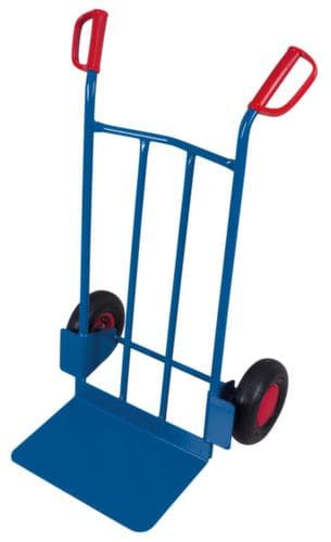 VARIOfit Sackkarre mit extra großer Schaufel, Traglast 250 kg, Luft-Bereifung