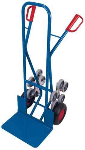 VARIOfit 5-Stern-Treppenkarre, Traglast 200 kg, Schaufelbreite 480 mm, Luft-Bereifung
