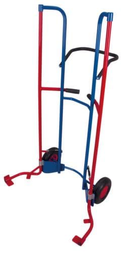 VARIOfit Hohe Reifenkarre, RAL5010 Enzianblau, Luft-Bereifung