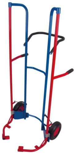 VARIOfit Hohe Reifenkarre, RAL5010 Enzianblau, Luft-Bereifung