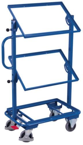 VARIOfit Beistellwagen für Euronormbehälter, Traglast 200 kg, 3 Etagen
