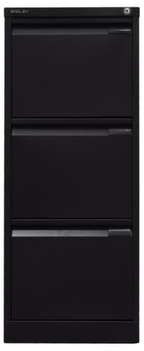 Bisley Hängeregistraturschrank, 3 Auszüge, schwarz/schwarz