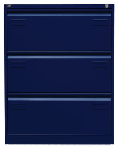 Bisley Hängeregistraturschrank Light, 3 Auszüge, oxfordblau/oxfordblau