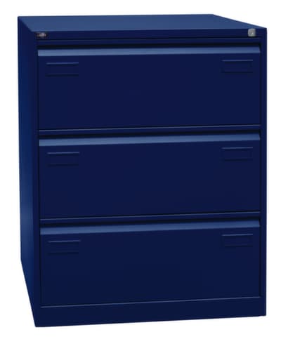 Bisley Hängeregistraturschrank Light, 3 Auszüge, oxfordblau/oxfordblau