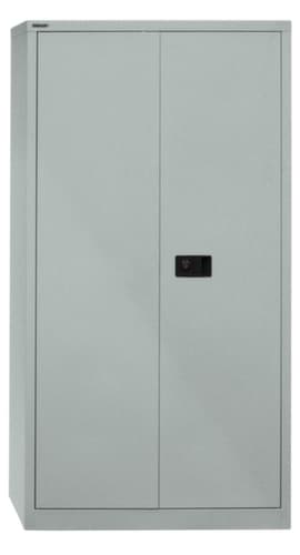 Bisley Aktenschrank, 4 Ordnerhöhen, silber/silber