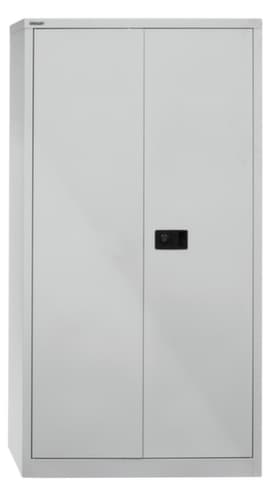 Bisley Aktenschrank, 4 Ordnerhöhen, lichtgrau/lichtgrau