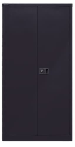 Bisley Aktenschrank, 4 Ordnerhöhen, schwarz/schwarz