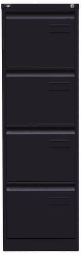 Bisley Hängeregistraturschrank Light, 4 Auszüge, schwarz/schwarz