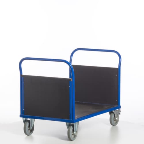 Rollcart Doppelstirnwandwagen mit rutschsicherer Ladefläche, Traglast 1200 kg, Ladefläche 1200 x 800 mm