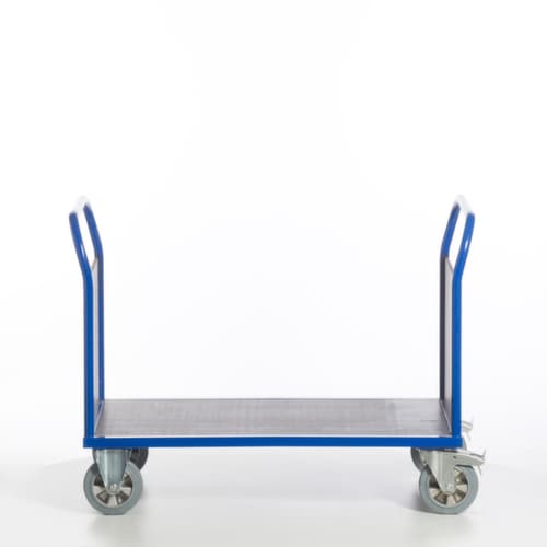 Rollcart Doppelstirnwandwagen mit rutschsicherer Ladefläche, Traglast 1200 kg, Ladefläche 1200 x 800 mm