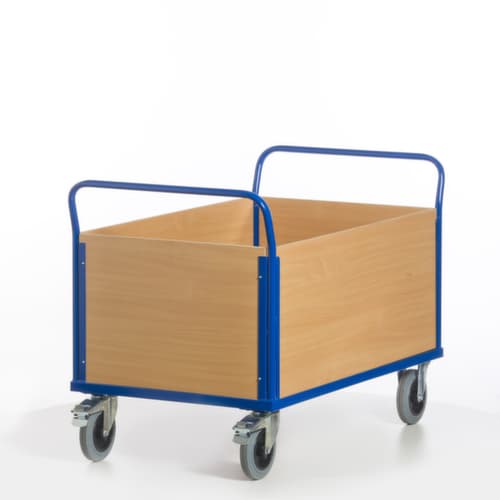 Rollcart Vierwandwagen, Traglast 600 kg, Ladefläche 1200 x 770 mm