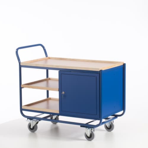 Rollcart Tisch- und Schrankwagen mit Holzarbeitsplatte