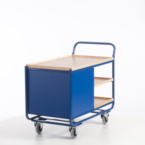 Rollcart Tisch- und Schrankwagen mit Holzarbeitsplatte