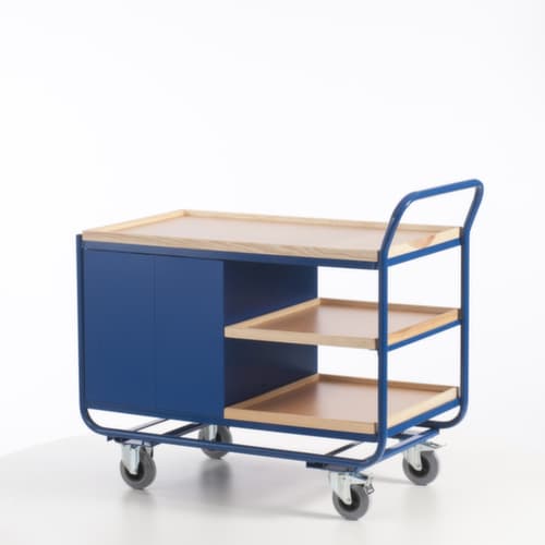 Rollcart Tisch- und Schrankwagen mit Holzarbeitsplatte