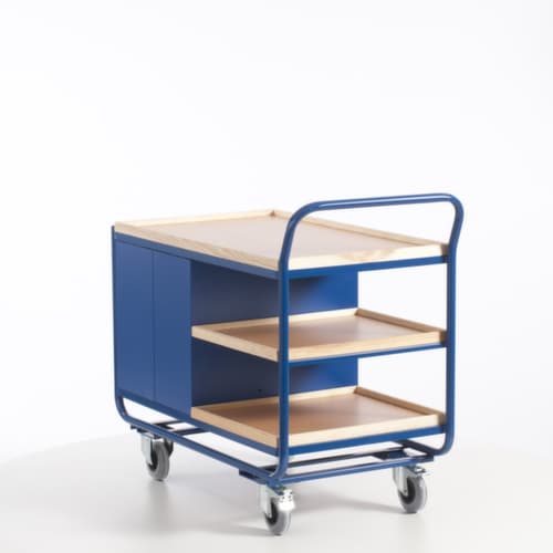 Rollcart Tisch- und Schrankwagen mit Holzarbeitsplatte