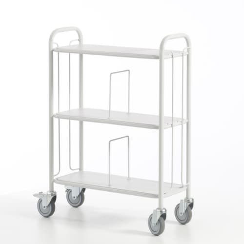 Rollcart Bürowagen, Traglast 150 kg, 3 Etagen