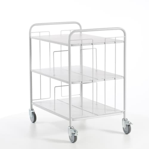 Rollcart Bürowagen, Traglast 150 kg, 3 Etagen