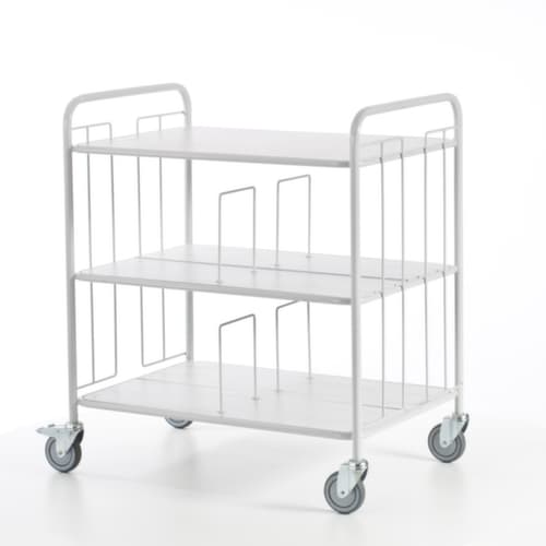 Rollcart Bürowagen, Traglast 150 kg, 3 Etagen