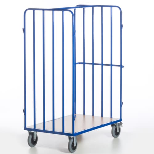 Rollcart Paketwagen mit Stahlrohrwänden