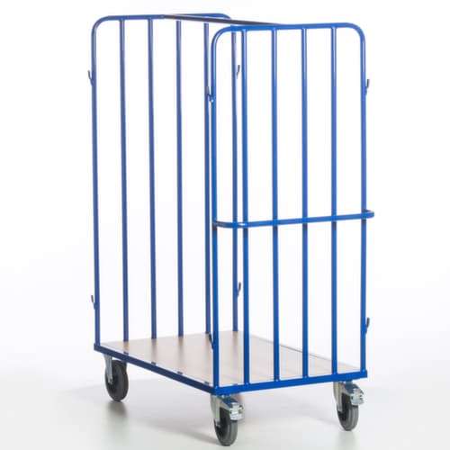 Rollcart Paketwagen mit Stahlrohrwänden