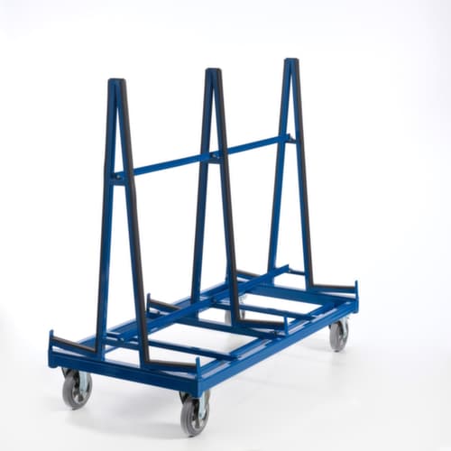 Rollcart Plattenwagen, Traglast 1200 kg, Ladefläche 1680 x 270 mm