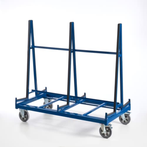 Rollcart Plattenwagen, Traglast 1200 kg, Ladefläche 1680 x 270 mm