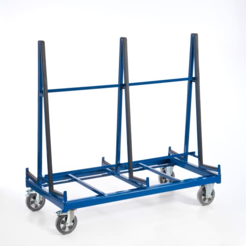 Rollcart Plattenwagen, Traglast 1200 kg, Ladefläche 1680 x 270 mm