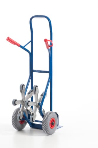 Rollcart 5-Stern-Treppenkarre, Traglast 150 kg, Schaufelbreite 300 mm, Luft-Bereifung