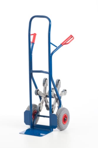 Rollcart 5-Stern-Treppenkarre, Traglast 150 kg, Schaufelbreite 300 mm, Luft-Bereifung