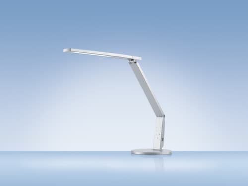 Hansa LED-Tischleuchte Vario Plus, Licht kalt- bis warmweiß, silber