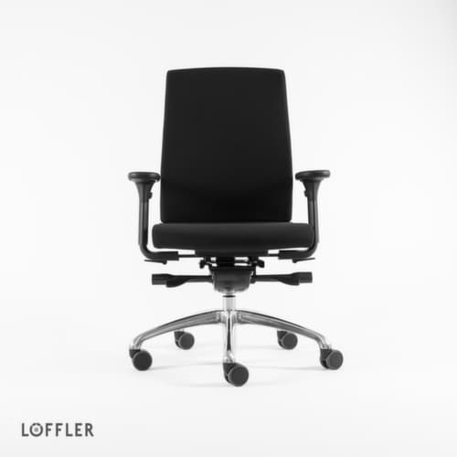 Löffler Drehstuhl Figo, schwarz