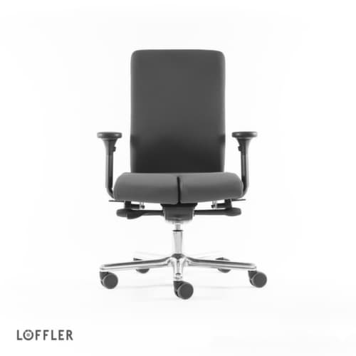 Löffler Bürodrehstuhl mit Arthrodesensitz, grau